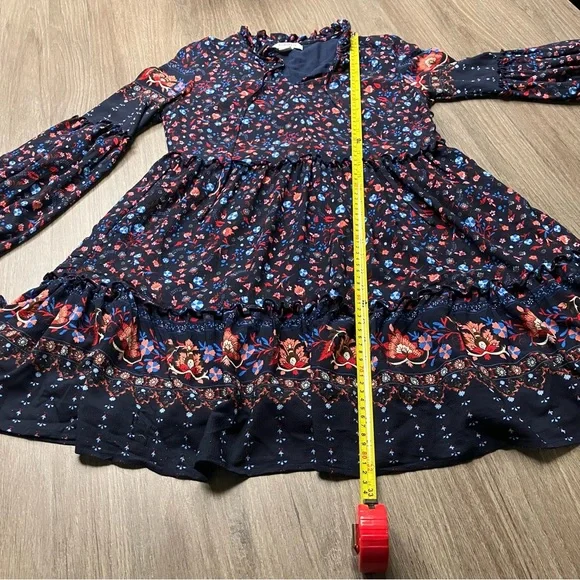 Glamorous Sugar, Sugar Navy Blue Disty Pint Swing Dress - Picture 8 of 12